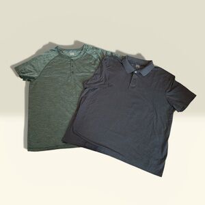 32 Degrees Men’s Shirts (XXL) Polo Henley